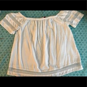 So off the shoulder shirt